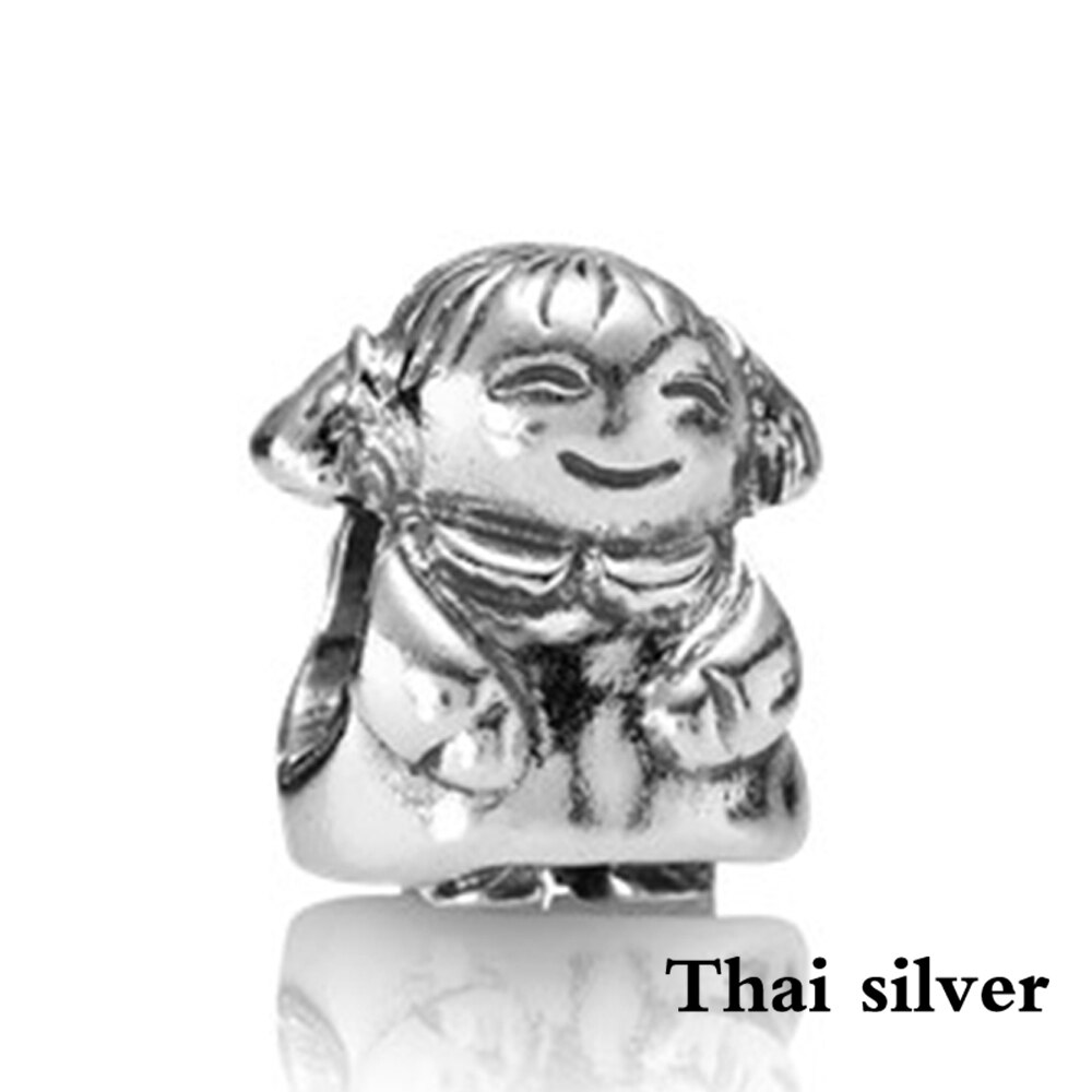 2019 new Thai Argento Retro Serpente Frog Hedgehog Angelo Auto Regalo Torta Panda In Rilievo Collezione di Fascino Originale Stile In Edizione Limitata: Arancione