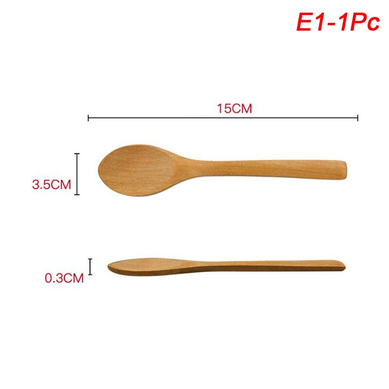 1pc/3 st bambu sylt sked baby honungssked kaffesked delikat kök med krydda liten skopa tesked: E1