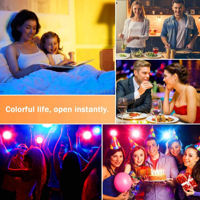 Dimmable E14 RGB LED Smart Bulb 6W Bluetooth Lamp RGBW RGBWW Smart Lamp Music Control Apply To IOS /Android