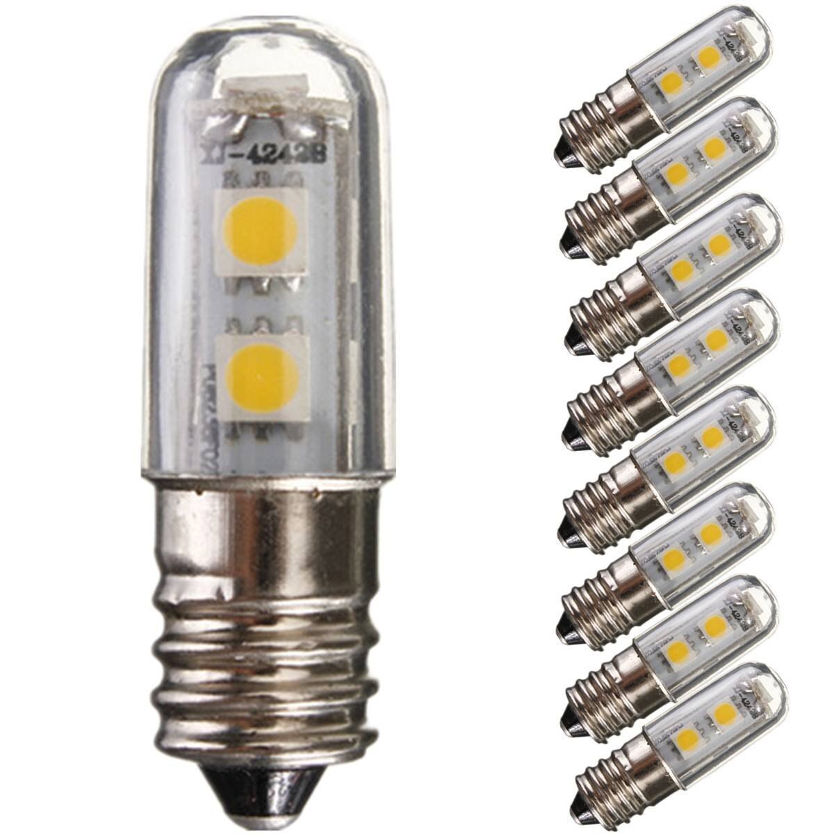 8 Pack E14 1W Led Koelkast Lampen 7 Smd 5050 Warm Wit Kleur 15W Vervanging Voor Halogeen Lamp 3000K 45LM Energiebesparing 22