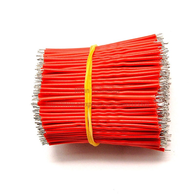 (50pcs/lot) 20cm 200mm 24AWG Colors Double Tinned Tin Plated Electronic Copper Wire Jumper Wire Cable Easy to Welding: Red 20CM 50pcs
