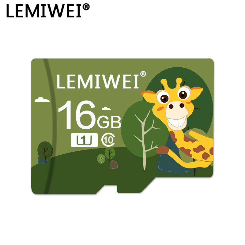 Lemiwei Geheugenkaart 512Gb 256Gb 128Gb 64Gb U3 Klasse 10 Leuke Giraf Tf Flash Card 32gb 16Gb U1 Tf Card