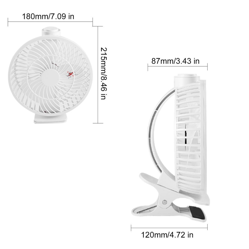 Desk Clip Fan Draagbare Ventilator Usb Slide Fan Bureau Clip Usb Zomer Fan