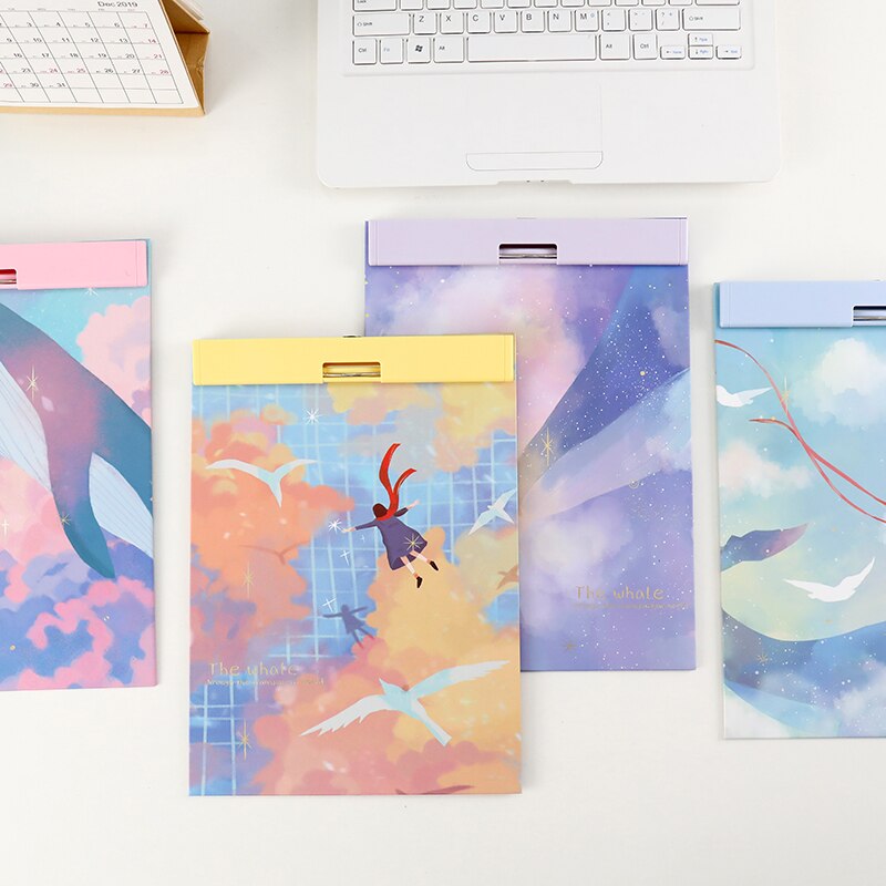 Fashionable Writing Paper Clipboard A4 Cardboard Folder MDF Writing Pad Hanging Board Document Organizer Splint Storage Holder: YF19-775