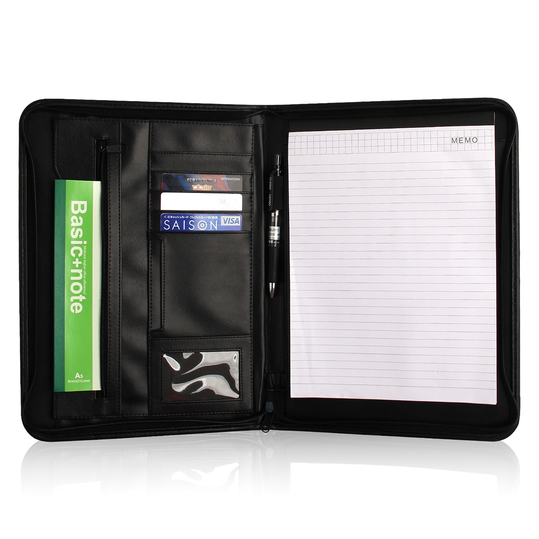 A4 Business Folder Manager Conference File Document Organizer Layout Clip Signature Agreement