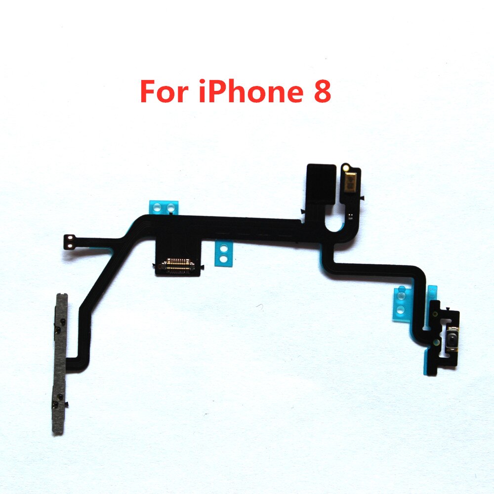 Power Flex Kabel mit Metall Für iPhone 5 5S SE 6 6S 7 8 Plus X XS MAS XR Volumen Schalter Auf Off Taste Ersatzteil Ersatz: 8G