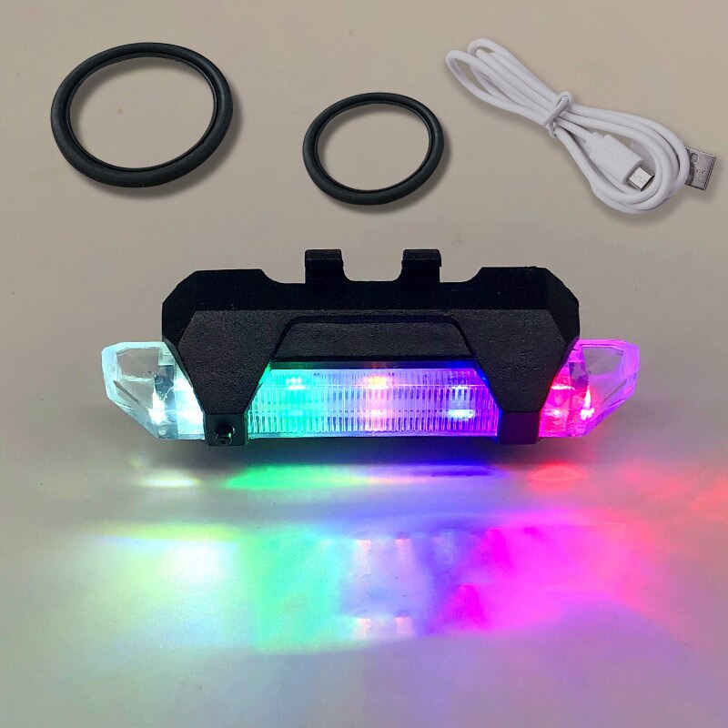 Bike Bicycle Light USB LED Rechargeable Set Mountain Front Back Headlight Lamp Flashlight: 4-06