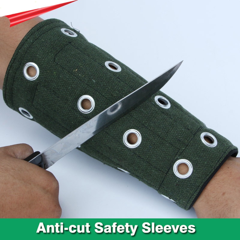 1 Pair Anti-cut Safety Sleeves Wrist Arm guards Glass factory Anti-scratch Wear-resistant Work Labor protection sleeves