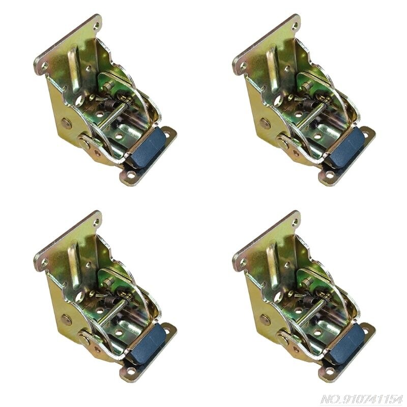 4 Pack Lock Extension Table Bed Leg Feet Steel Folding Foldable Support Bracket Screw D04 20
