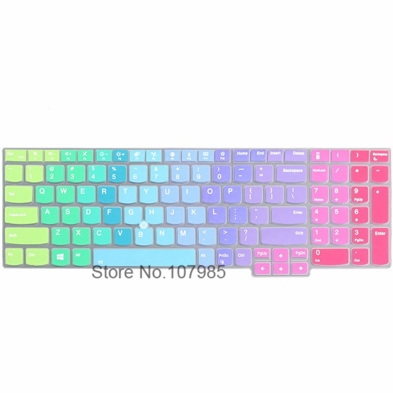 For Lenovo Thinkpad 15 T570 T580 T590 E580 E585 E590 L580 P51S P52 P52S P72 P73 15.6 inch Laptop Keyboard Cover Skin Protector: Rainbow