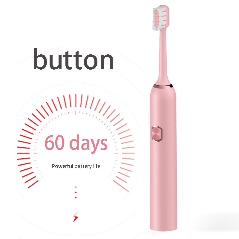 Vibration Electric Toothbrush Waterproof Smart Timer Automatic Vibration Waterproof Tooth Brush Replacement Head