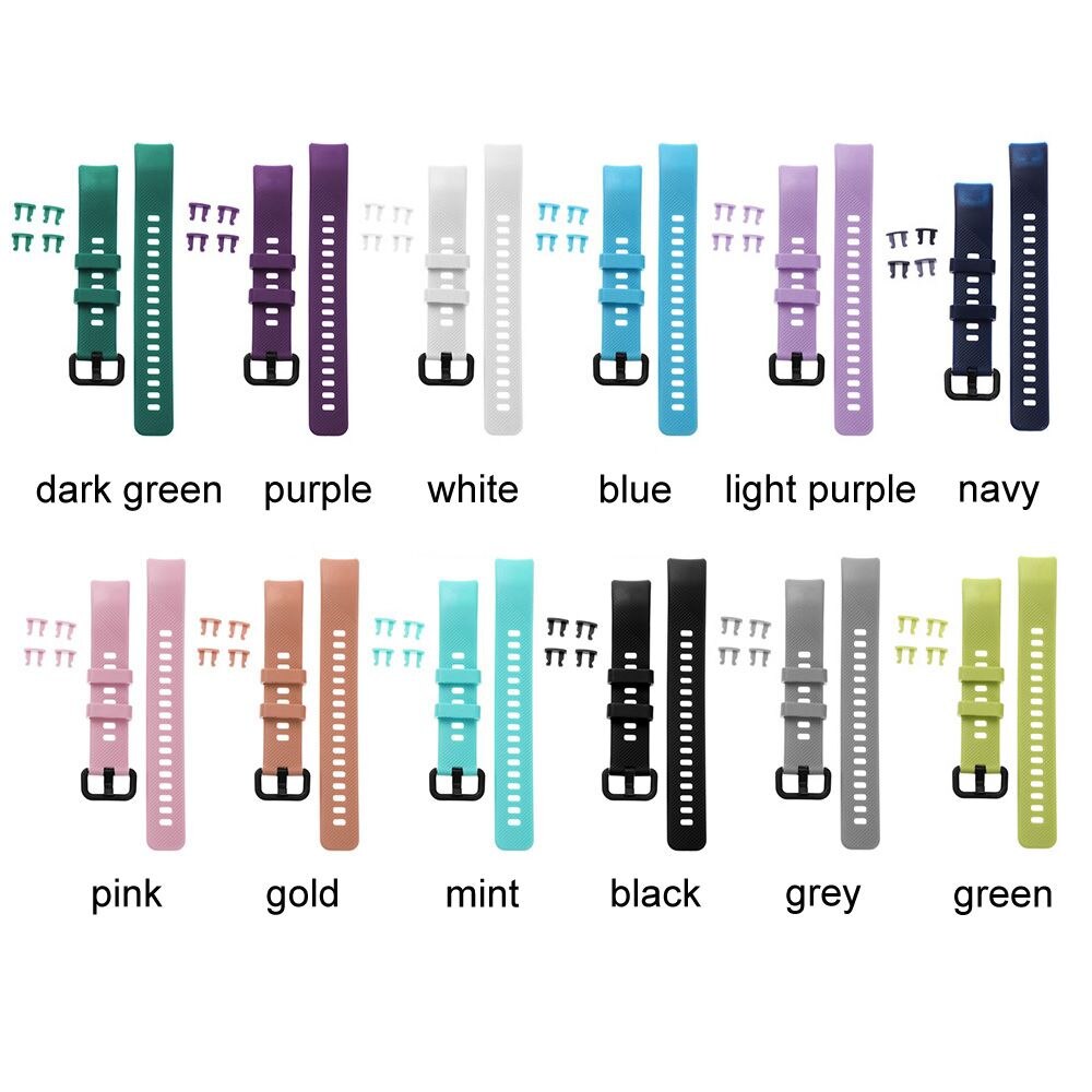 For Honor Band 5 4 Soft Silicone Watch Band Replacement Strap Colorful Sports Wristbands Classic