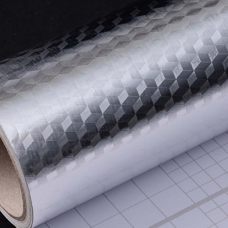 100cm Aluminiumfolie Keuken Stickers PVC Muursticker Maison Decoratie Sticker Zelfklevend