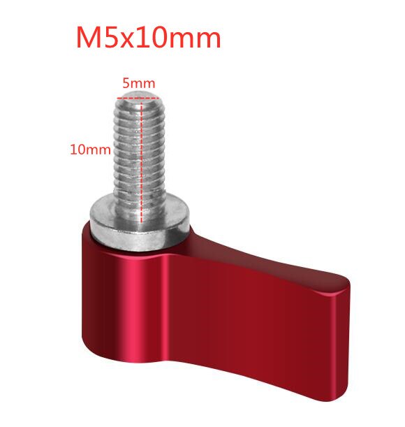 Jadkinsta Locking Screw Adapter 17mm 23mm Length M6 M5 Thread Clamping Screw Holder L Shape Wrench Spanner Camera Accessories: M5x10mm Red