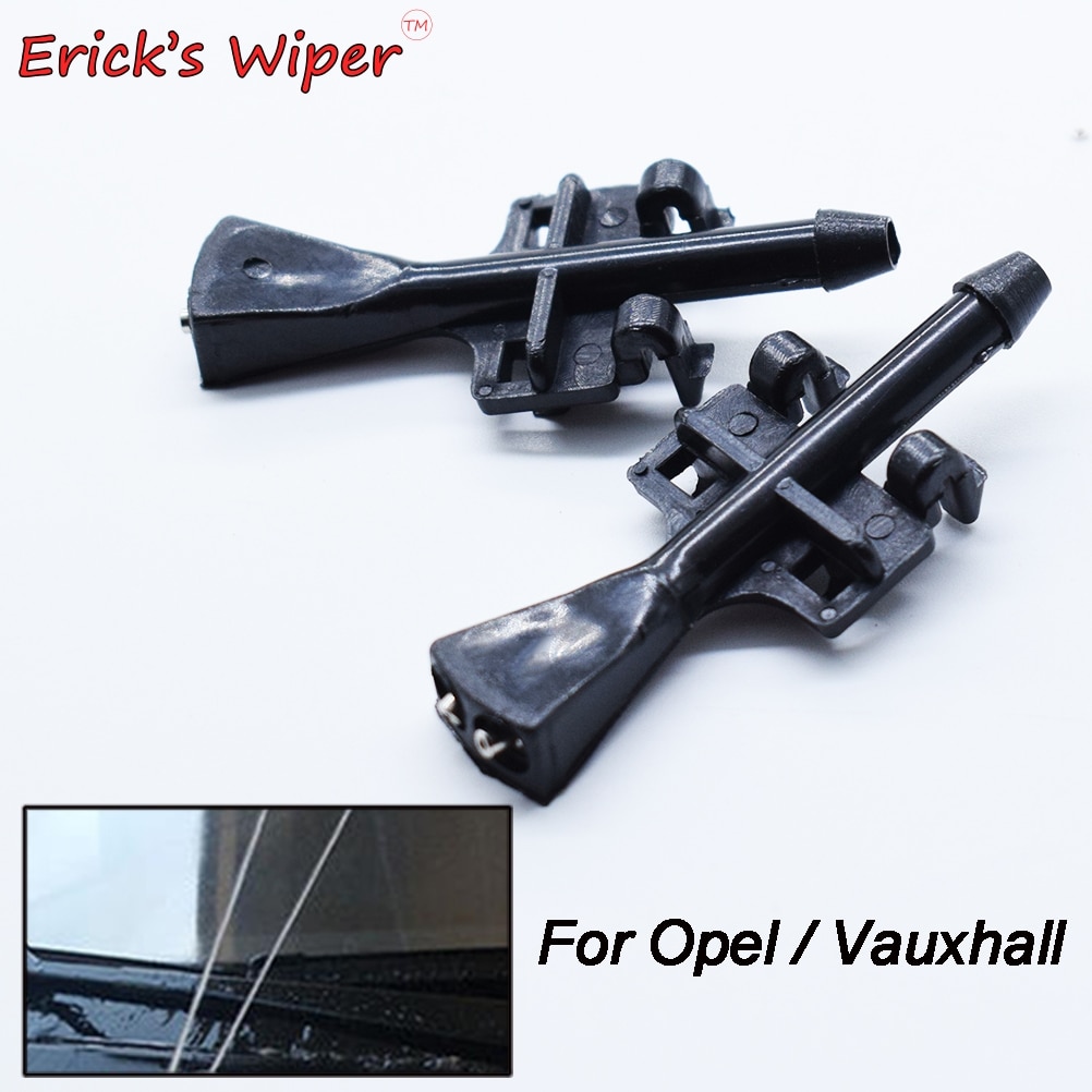 Erick 'S Ruitenwisser 2Pcs Voorruit Ruitenwisser Washer Jet Nozzle Voor Opel Vauxhall Meriva 2003 - Oe #1451243 93387764
