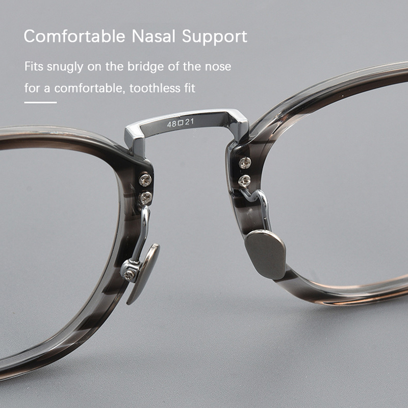 Montura de gafas cuadradas japonesas de titanio para mujer, anteojos fotocromáticos antiluz azul a la , de acetato, con montura completa, 2024
