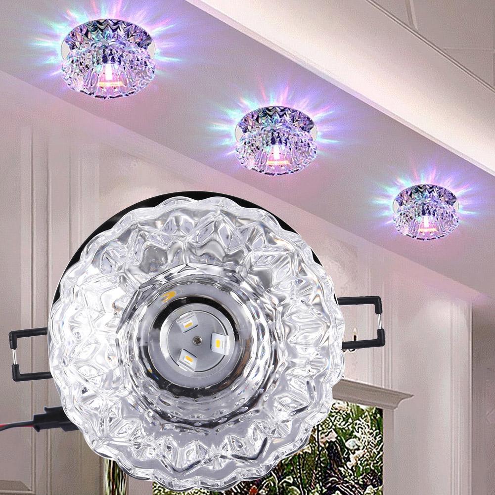 Decke Lichter 3W RGB Decke Einbau Moderne LED Leuchte Lampe Stelle Licht Hause Flur Dekoration Dimmbare
