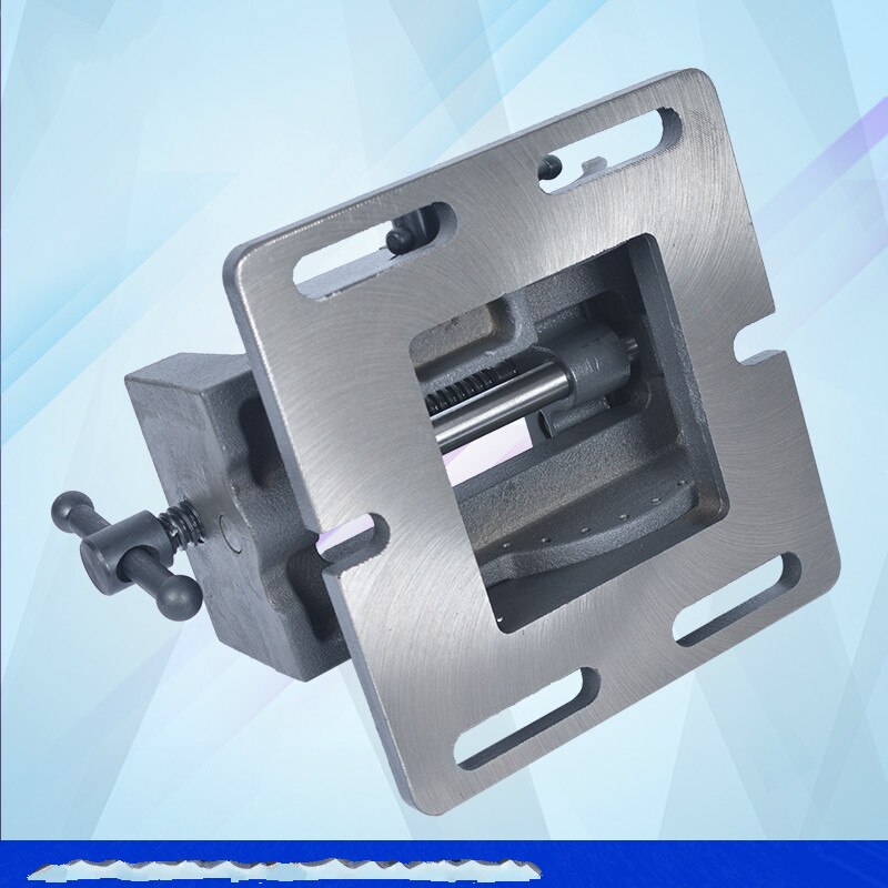 4 inch angle flat-nose pliers bench drill fixture 0-90 degree tilt drill press bench vise tilting guide rod type