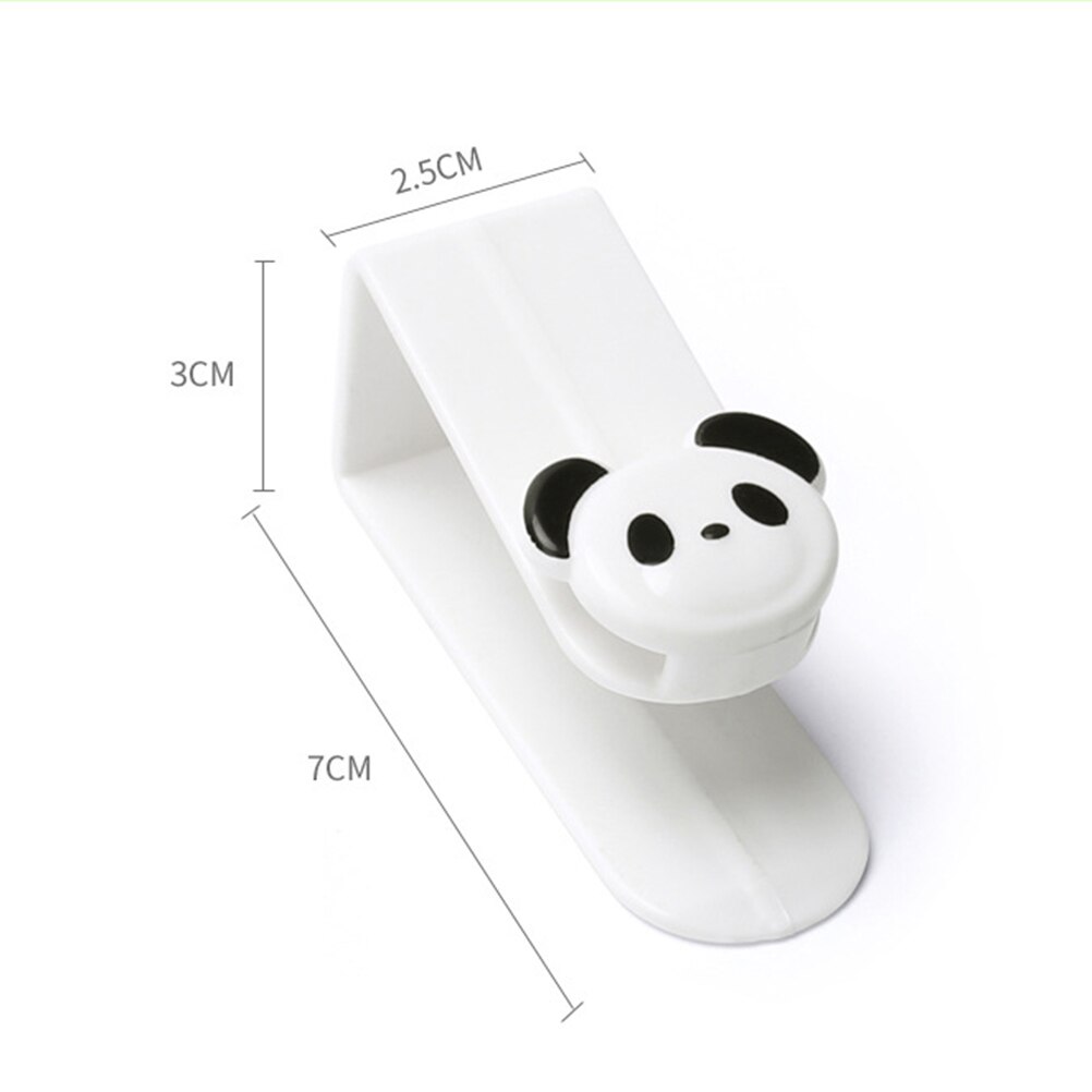 Colgador multifunción para 4 uds, gancho para puerta con patrón de Panda, gancho montado en la pared, gancho para almacenamiento de cocina y baño