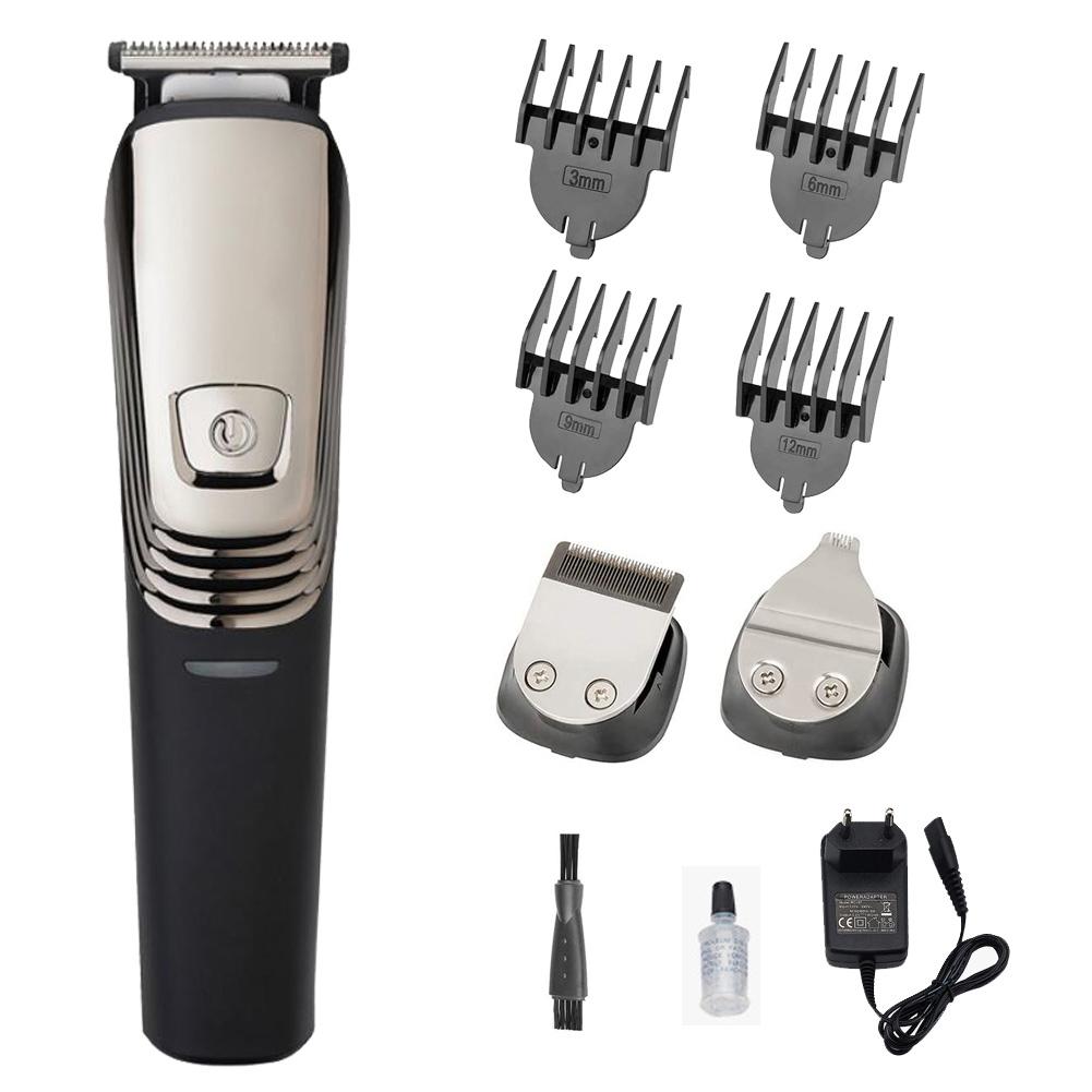 Tondeuse à barbe professionnelle étanche, rechargeable par USB, rasoir électrique pour couper les cheveux: EU plug