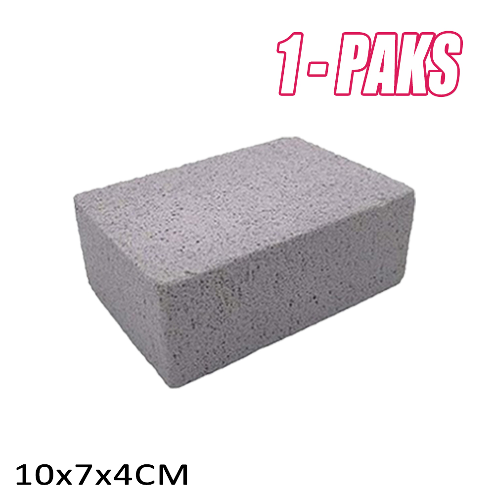 1-10PCS BBQ Grill Cleaning Brick Block Barbecue Natural Cleaning Stone Racks Stains Grease Cleaner BBQ Tools Oil Stain Cleaning: Red