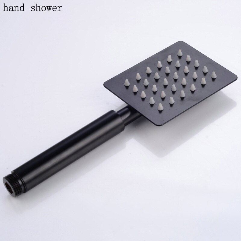 Becola neue schwarz dusche kopf 8 10 12 zoll edelstahl dusche wasserhahn badezimmer-niederschlag dusche köpfe: Hand Dusche
