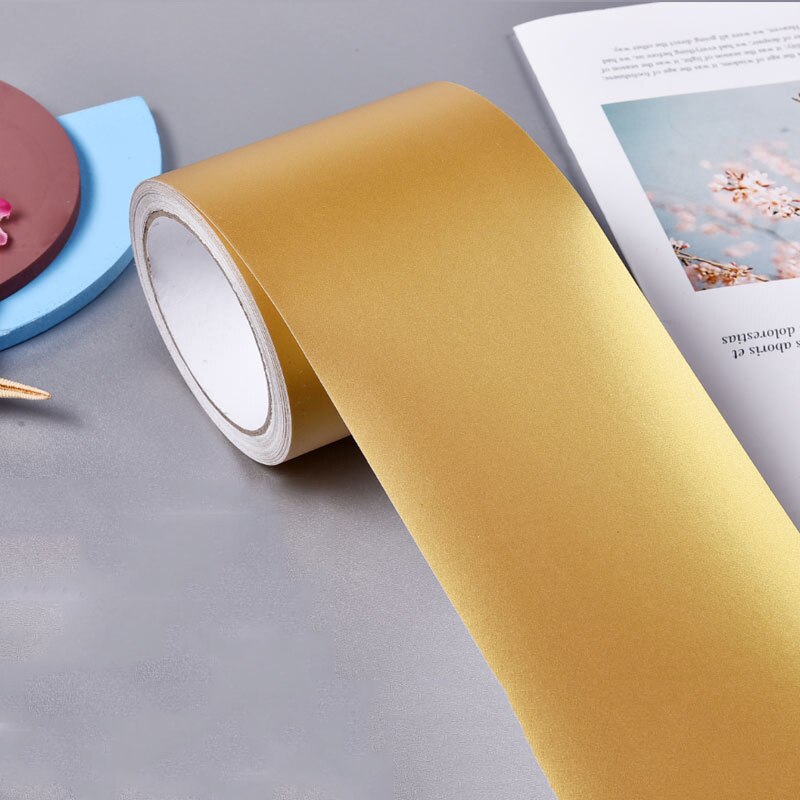 Black/White Waterproof Waist Line Wall Sticker Self Adhesive Baseboard Wallpaper Border Roll Bathroom Decals Home Decor Film