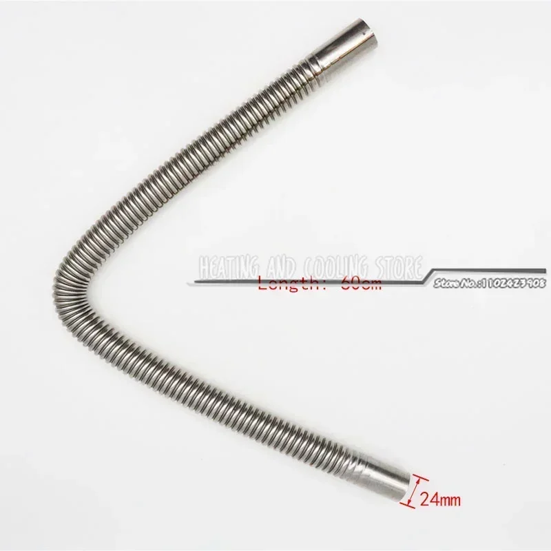Tuyau d'accès au chauffage de stationnement diesel, conduit Webasto Eberspacher, accessoire de chauffage argenté, filtre 25mm, 60cm-300cm, 24mm