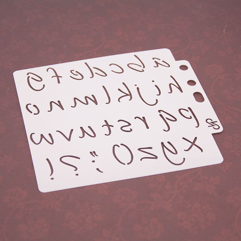 Alphabet Symbol Stencils Template Painting Scrapbooking Embossing Stamping Album Card DIY Craft