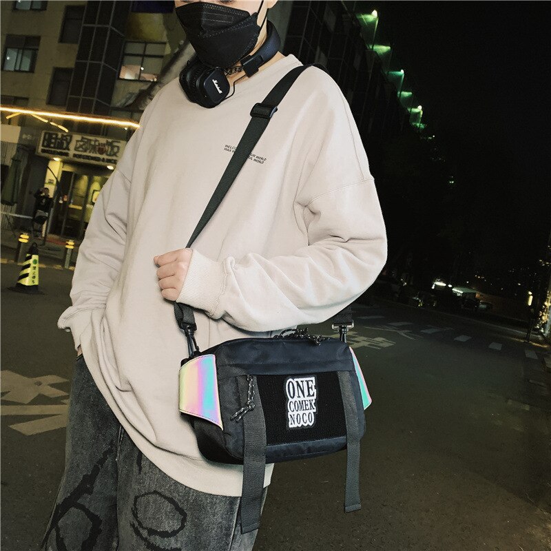 Originale dunkle umhängetasche für paare, geräumig, im harajuku-stil, lässig, für studenten, damen.