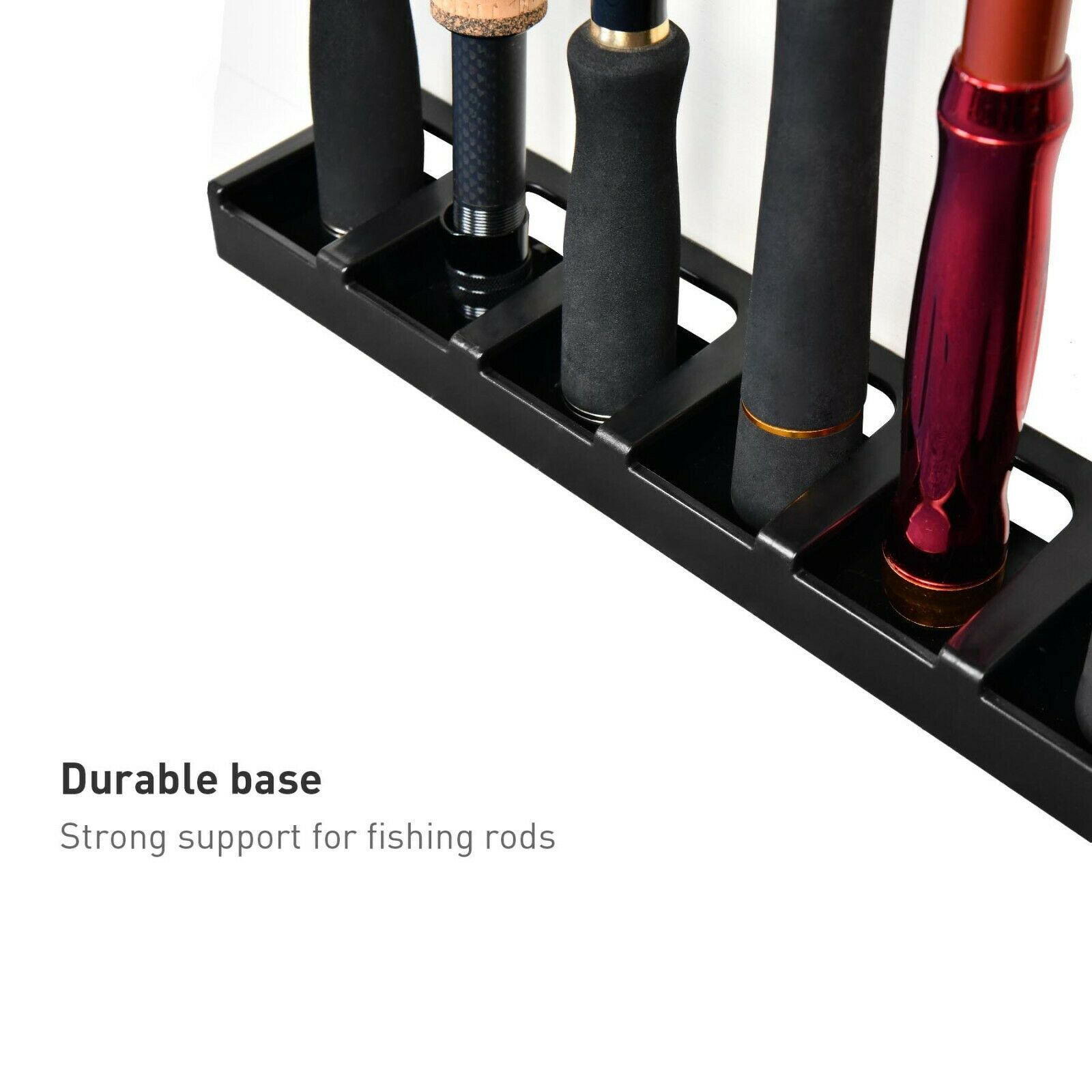 Vertical Rod Rack Fishing Boat Gear Pole Storage Stand Holder Wall Fishing Tool