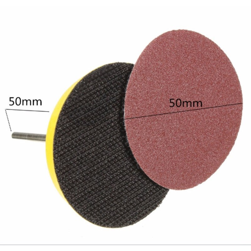 100pcs 2 Inch 50mm Round Sandpaper Disk Sand Sheets Grit 40-2000 Hook Loop Sanding Disc for Sander Grits