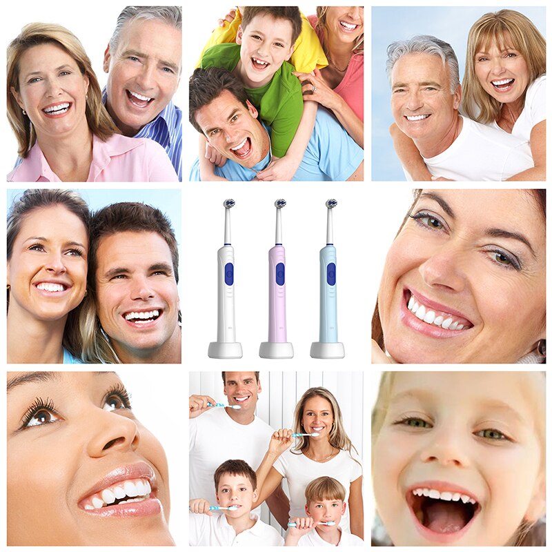 Electric Toothbrush Rechargeable Ultrasonic Rotating Toothbrush Fast Charge With 1 Heads Replacement Adult Waterproof TSLM1