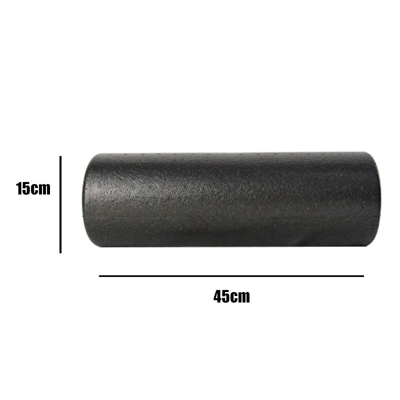 Procircular rolo de espuma epp de alta densidade para relaxamento muscular e terapia física, preto, 30cm, 45cm, 60cm: Preto