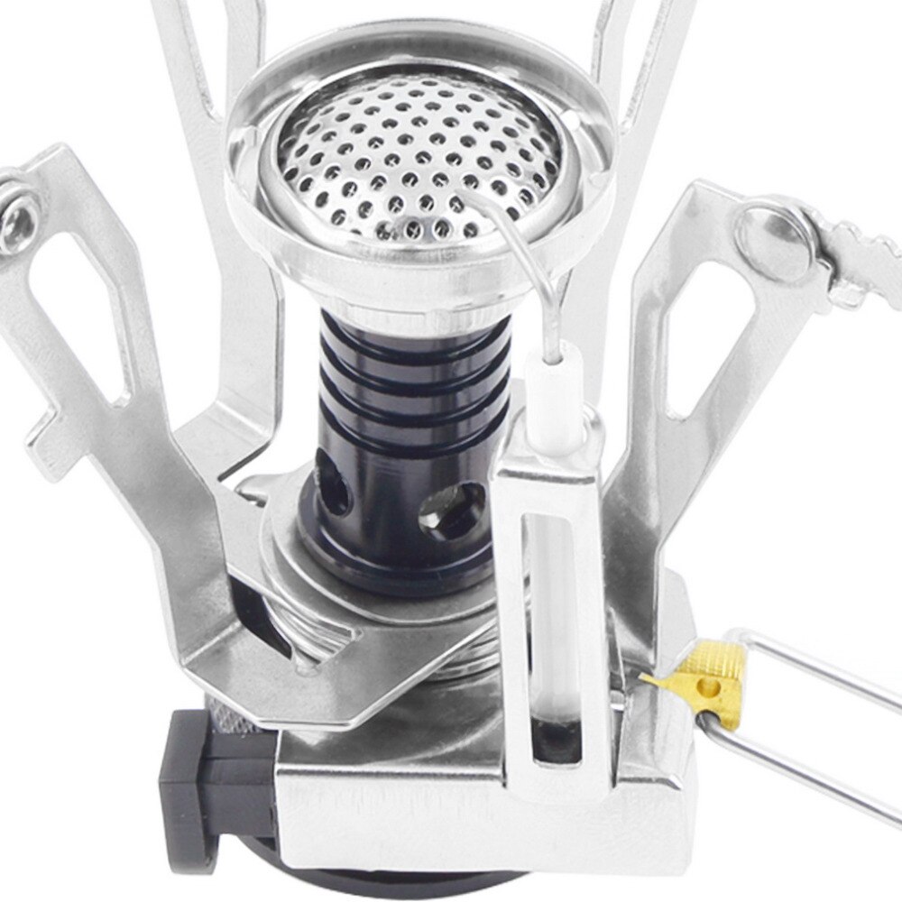 Draagbare Outdoor Picknick Gas Opvouwbare Camping Mini Steel Stove Case