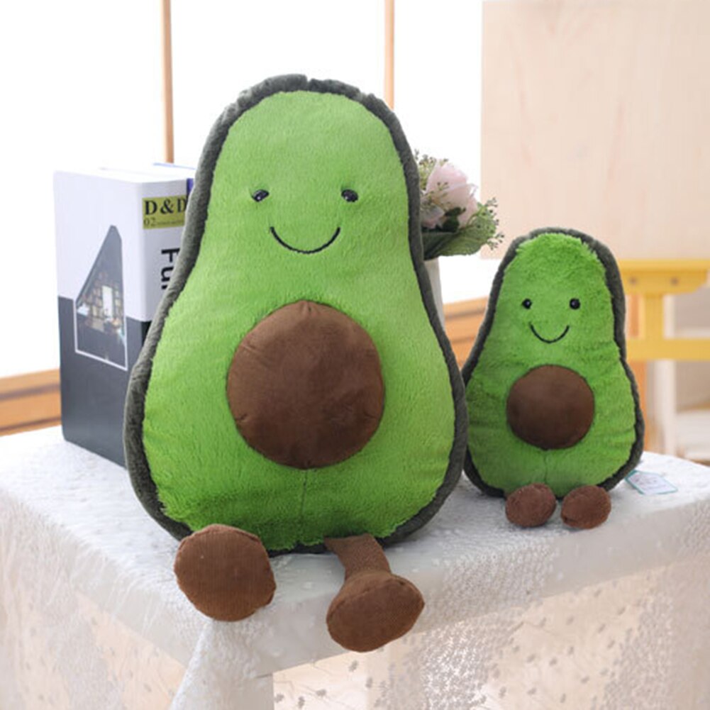 22-45cm Plush toy Green Avocado doll cushions Cartoon avocado fruit large pillows Home decor ornaments Luxury filling Girl