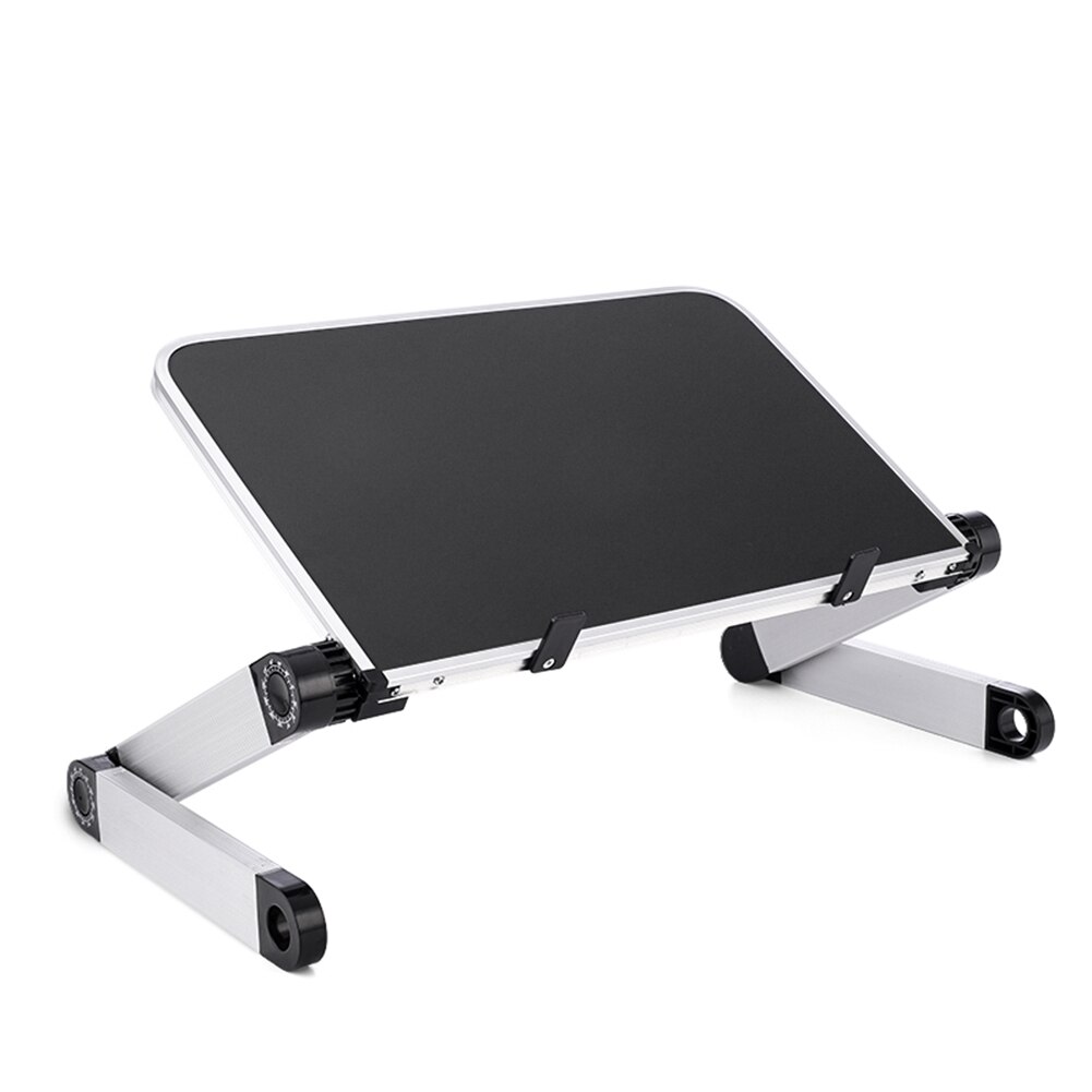 Mini Laptop standı Lap masası yatak kanepe katlanır ayarlanabilir çok fonksiyonlu ergonomik yüksekliği 360 derece açı: Black