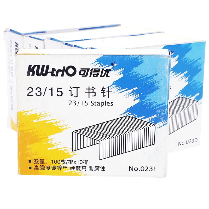 Heavy Duty Stapler Staples 23/15 1000 Count/Box Silver Metal Booking Binding Staples 120 Sheets Office Binder Supplies