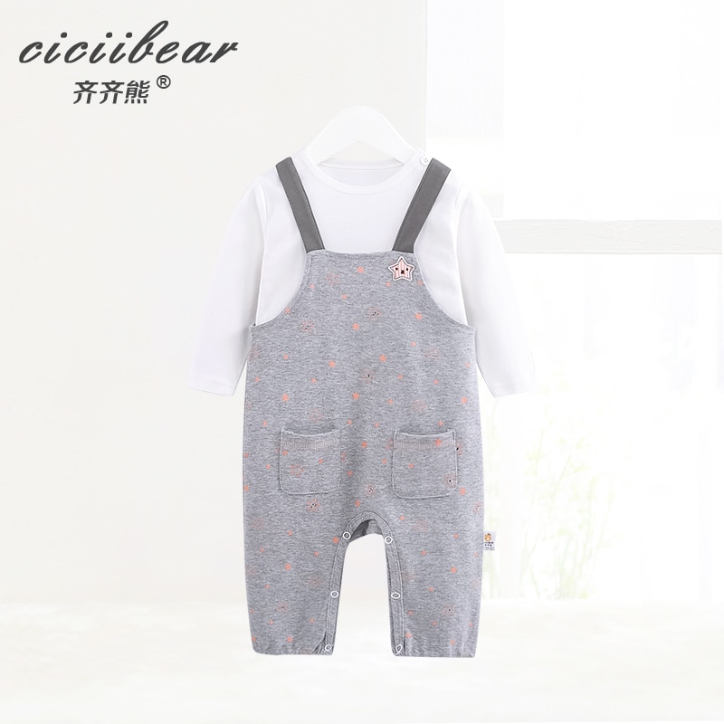 Ciciibear Lente Herfst Jongens Meisjes Kinderen Overalls Baby Kinderen Katoen Korte Mouwen Tweedelige 1 2 3 4 5