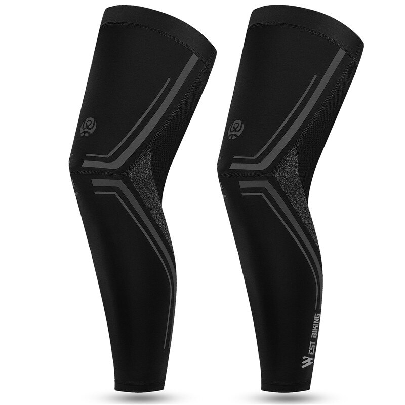 ovest bicicletta scaldamuscoli da ciclismo estivi viaggi escursionismo arrampicata jogging sport ghette traspirante morbido ghiaccio seta anti-UV copertura gambe: M