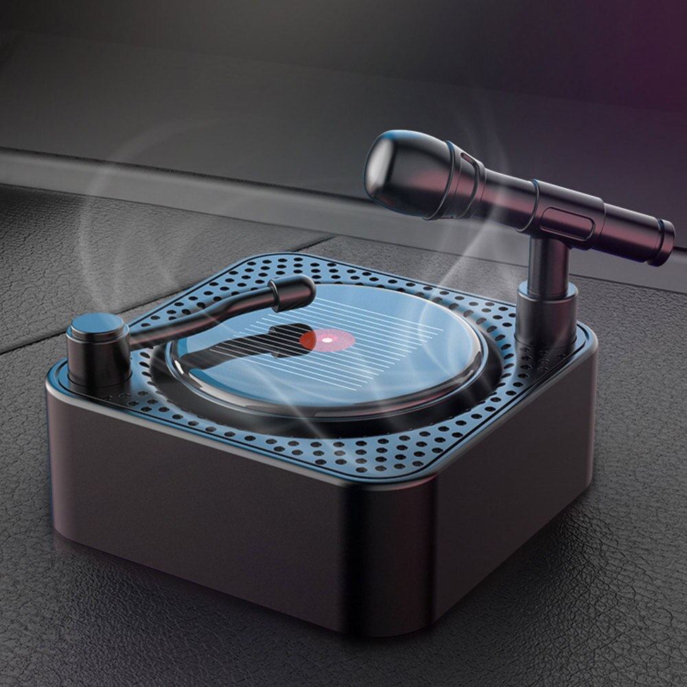 Auto Luchtverfrisser Auto Aroma Diffuser Fonograaf Vorm Solar Aroma Ornament
