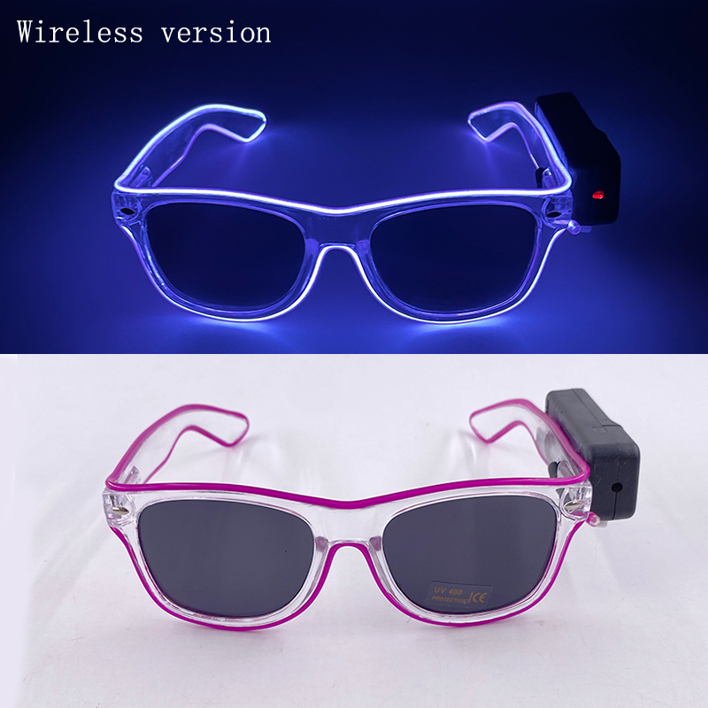 Wireless Led Jsut Married Sunglasses Bride Accessories Wedding As Honey Bride And Groom Glowing Wedding Heart Glasses