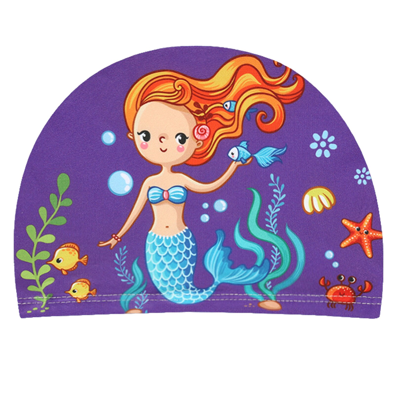Gorro de natación con estampado de animales para niños y bebés, gorro ligero de poliéster suave con orejas protectoras e impermeable, Unisex # BL2