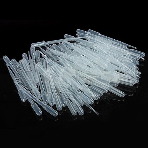 100 stuks 3ml wegwerp plastic oogdruppelaar set transfer gegradueerde pipetten transparante waterbuis druppelaar