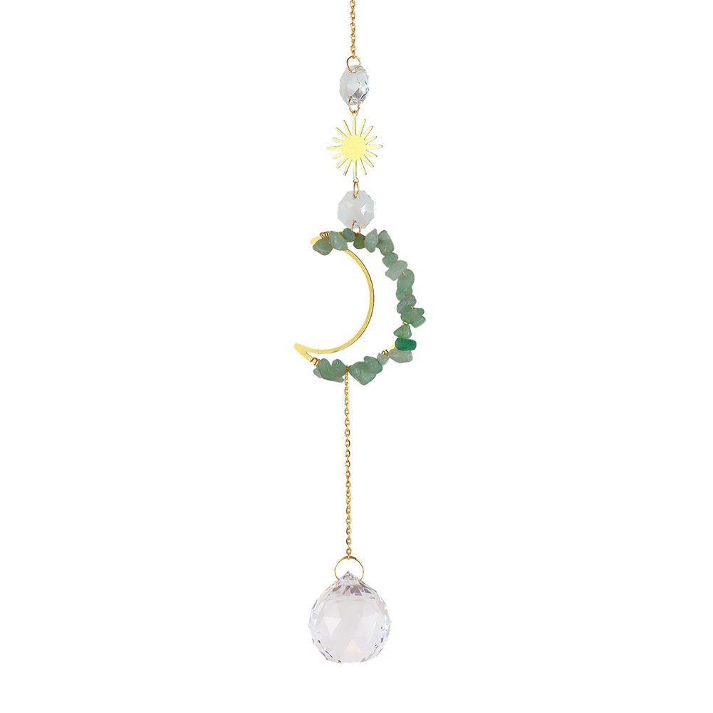 Big Crystals Wind Chime Prism Sun Catchers Handmade Jewellery Garden Hanging Dream Catcher Pendant Rainbow Chaser Ornament: 03