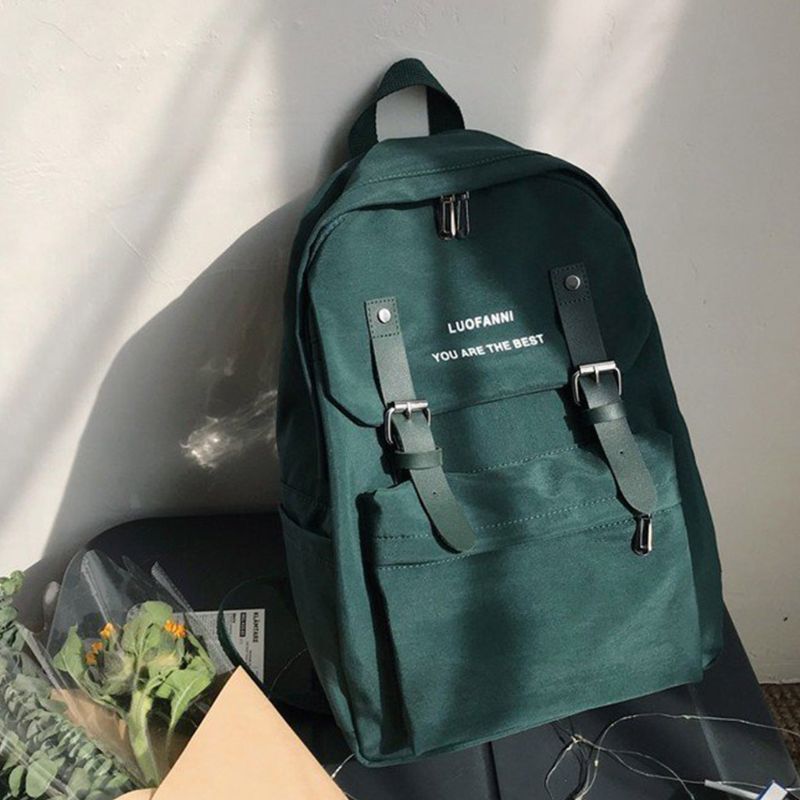 Anti-theft Rucksack Canvas Backpack School Bag Casual College Daypack