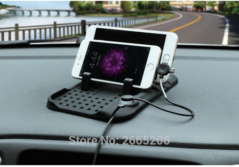 Accessoires multifunctionele Autonavigatie Mobiele Telefoon Antislip Mat USB Oplader voor SEAT leon ibiza altea alhambra
