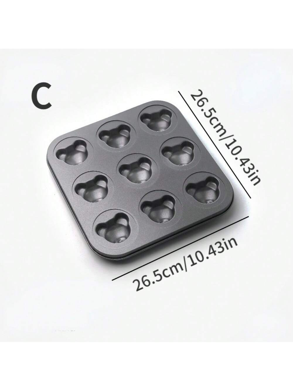 1PCS Bär Backform 4 Hohlräume Cartoon Backblech Nicht-stick Carbon Stahl Tablett DIY Dekorative Cookies Backen küche Werkzeuge: Schokolade