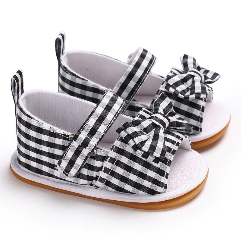 Newborn Shoes canvas Toddler Infant baby girl sandals soft bottom First Walker C473 4colors TX02: C473 black / 7-12 Months