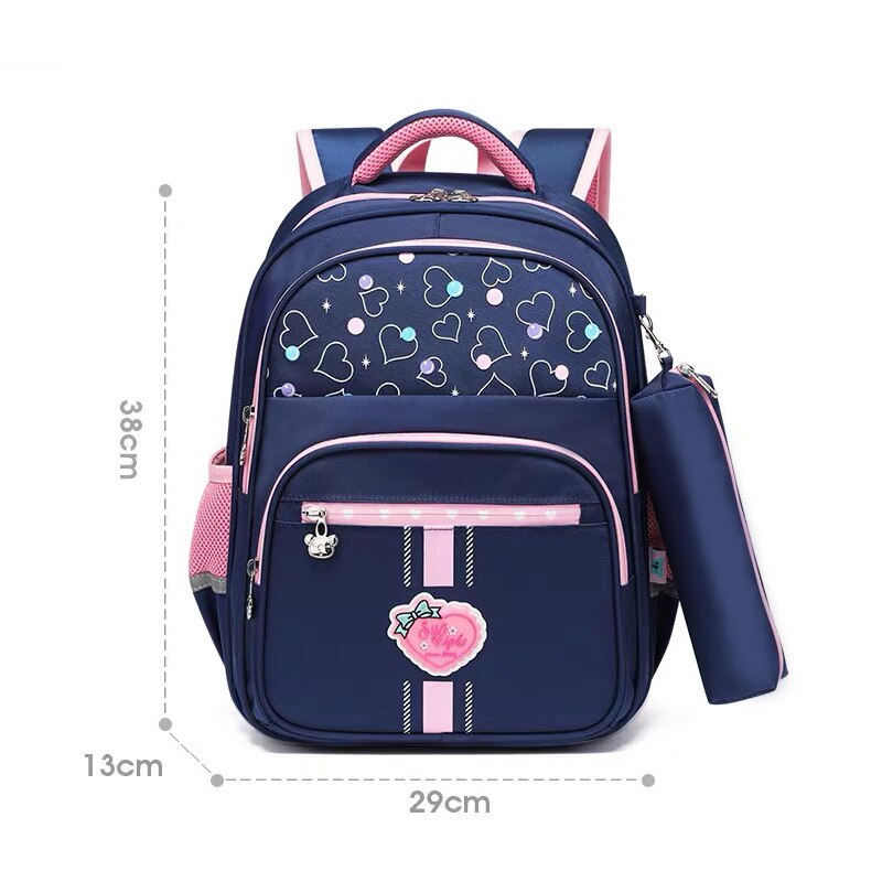 Sac à dos SUN huit pour fille et garçon, sac d&#39;école primaire de première classe: Bleu